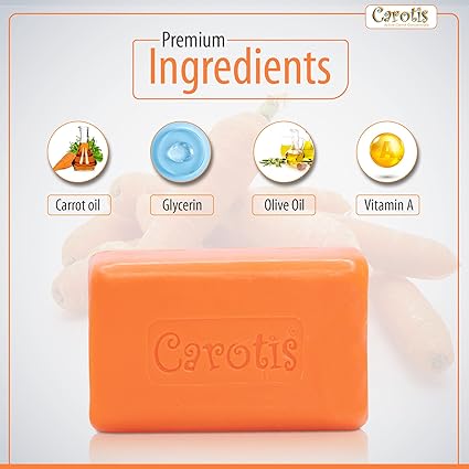 Carrotis beauty soap with dual nourishment